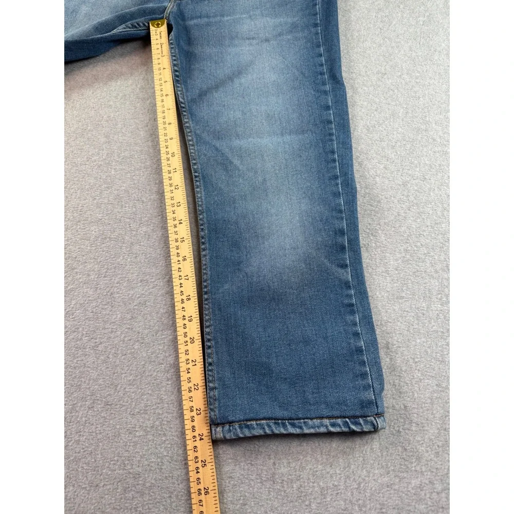 Levis 511 Slim Fit Jeans Mens 32 Medium Wash Blue Denim Shortened 24 Inseam